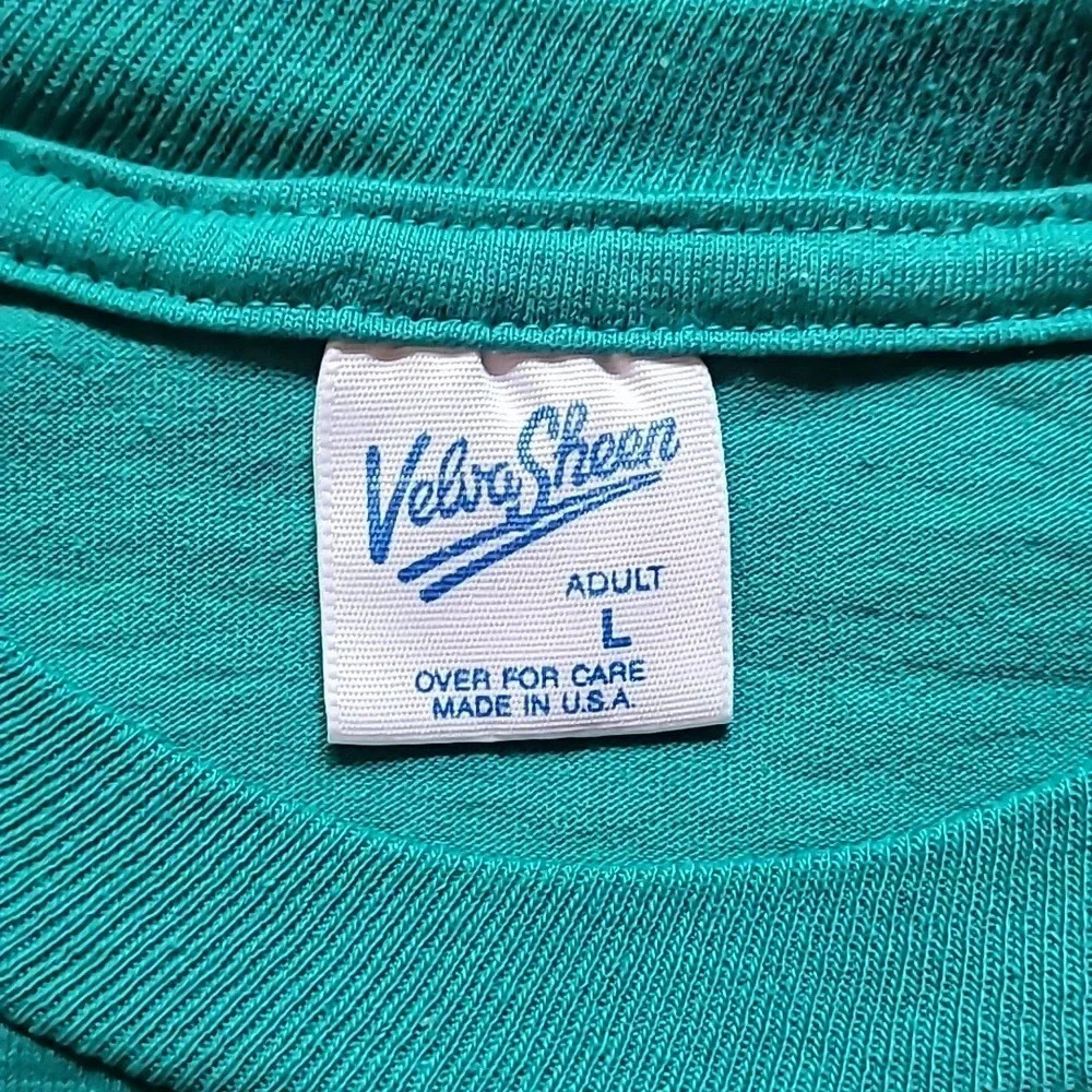 Vintage 80s 90s Disneyland Mickey Mouse unisex Large great condition teal LOT-J - Picture 3 of 3